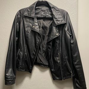 Black Faux Leather Jacket